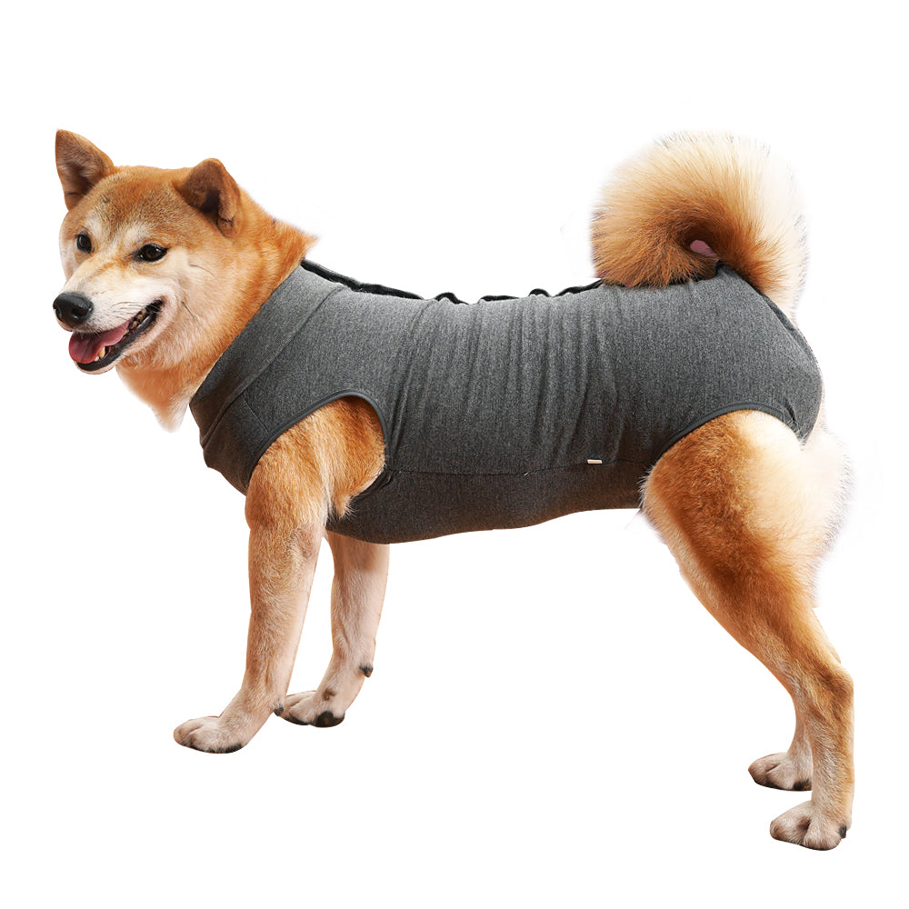 Dog Surgical Recovery Suit Onesie Breathable Abdominal Wounds and Protect Skin Prevent Licking Cone E Collar Alternative After Post-Operation Wear